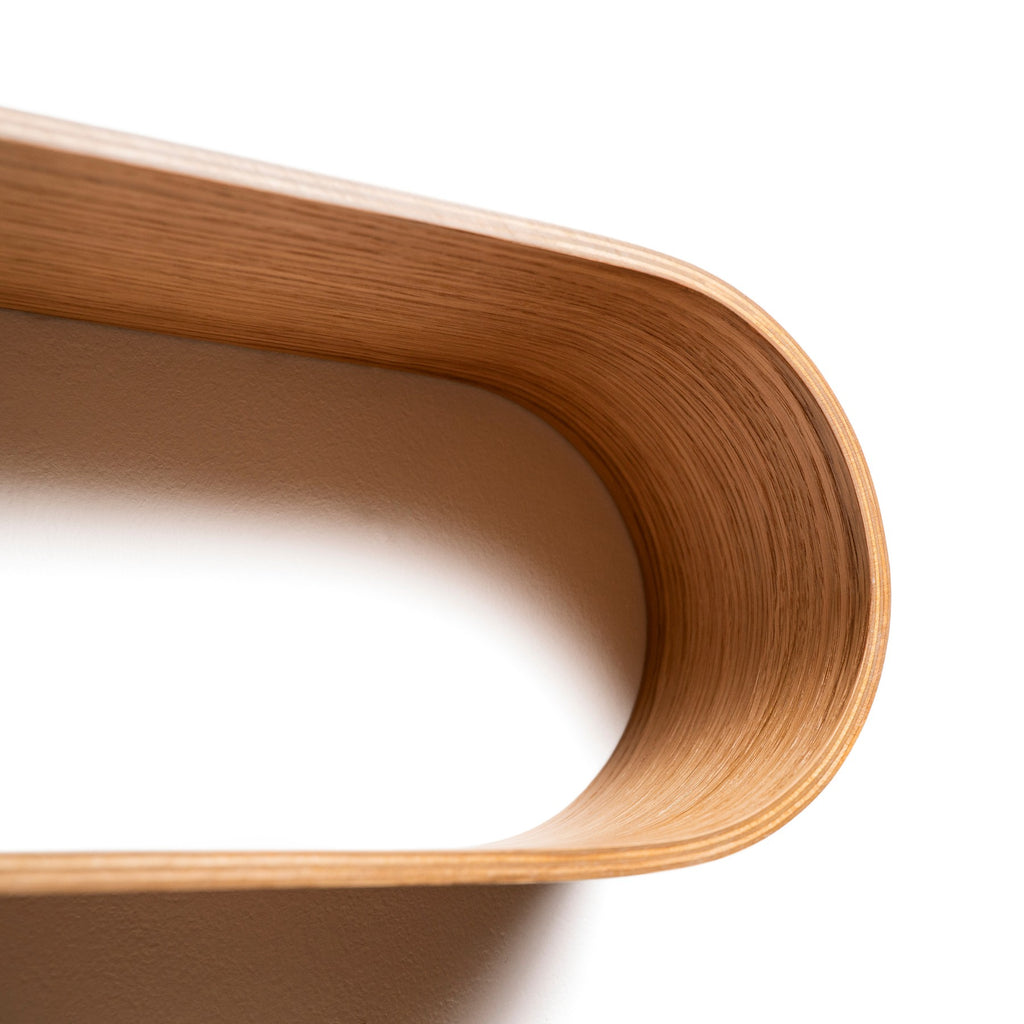 Floating Wooden Wall Shelf - Snake